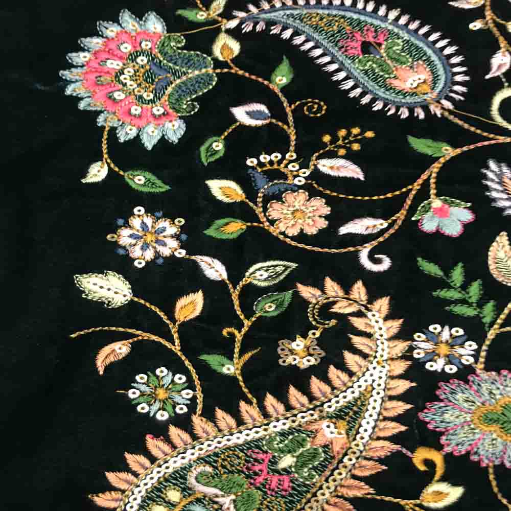 Embroidered Velvet