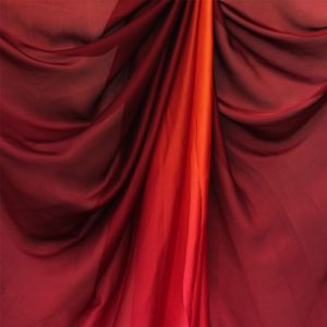 Brown / Wine / Pink / Orange Pure Satin Georgette Fabric with 4 D Shaded