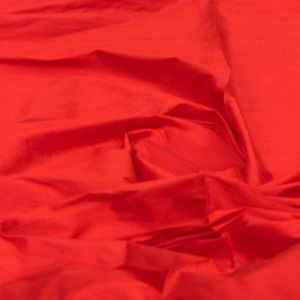 Red 100 gms Pure Raw Silk Fabric