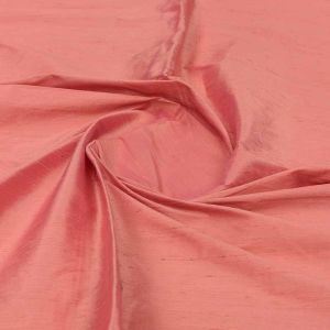 Pink / Beige Two Tone 100 gms Pure Raw Silk Fabric