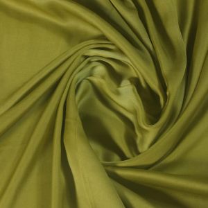 Light Mehandi Green Cotton Satin Fabric