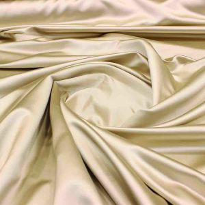 Light Beige Bridal Satin / Duchess Satin Fabric