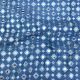  Blue Mirror Embroidery Slub Dupion Fabric 