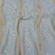  Sea Green Chanderi or Maheshwari Silk Fabric Floral Embroidery 