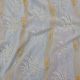  Sky Blue Chanderi or Maheshwari Silk Fabric Floral Embroidery 