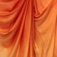 Peach Pure Satin Georgette Fabric with 2 D Shaded
