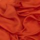 Orange Linen Satin Fabric