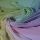 Purple / Pink / Yellow / Green Viscose Georgette Fabric with 4 D Shaded