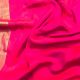 Rani Pink Two Tone Shimmer Barfi Satin Fabric With Border