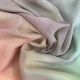 Light Yellow / Light Pink 4 Colors Ombre Shaded Georgette Fabric