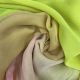Peach / Green 4 Colors Ombre Shaded Georgette Fabric