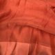Dark Peach Shimmer Georgette Organza Fabric With Border