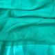 Rama Green Shimmer Georgette Organza Fabric With Border