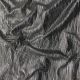 Black Silver Shimmer Pleated Stretchable Satin Fabric 60 Inches Width
