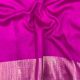 Rani Pink Nysa Silk Fabric with Shimmer Border 