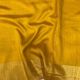  Mustard Yellow Nysa Silk Fabric with Shimmer Border 