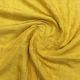 Yellow Dola Silk Fabric with Floral Self Thread Embroidery