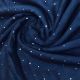 Navy Blue Dupion or Dola Silk Fabric with Mirror Embroidery