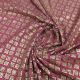 Pink Dupion Silk Fabric with Premium Geometric Embroidery