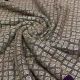 Wine Dupion Silk Fabric with Premium Geometric Embroidery