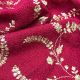 Red Dupion Silk Fabric with Premium Embroidery
