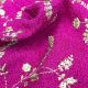 Rani Pink Dupion Silk Fabric with Premium Embroidery