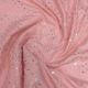 Pink Mirror Chevron Embroidery Dola Silk Fabric