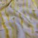 Yellow Chanderi Fabric with Tye Dye Shibori and Motifs Embroidery