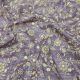 Mauve Pure Tussar Silk Fabric With Floral Thread Embroidered 