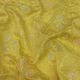 Yellow Premium Embroidery Pure Chanderi Silk Fabric 