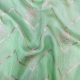 Pista Green Zari Woven Chevron Dupion Silk Fabric