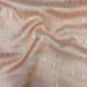Peach Zari Woven Motifs Dupion Silk Fabric