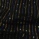 Black Organza Fabric Stripes Sequence Embroidery