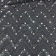 Navy Blue Net Fabric with Chevron Sequins Embroidery