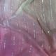 Pink and Cream 4 Colours Ombre Shaded Georgette Fabric With Sequins Embroidery