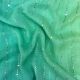 Green 4 Colours Ombre Shaded Georgette Fabric With Sequence Embroidery