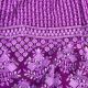 Purple Lucknowi Chikan Embroidery Georgette Fabric With Border