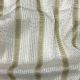 White Chinon Crepe Fabric with Stripes Embroidery (Dyeable)