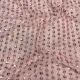 Light Pink Lycra Stretch Net Fabric With Stripes Sequence Embroidery