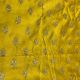 Yellow Motifs Sequence Embroidery Slub Dupion Fabric
