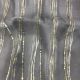 Light Grey Pure Organza Silk Fabric with Stripes Embroidery