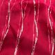 Maroonish Red Pure Organza Silk Fabric with Stripes Embroidery