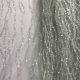 Pastel Green Sequins Embroidery Net Fabric with 60 Inches Width