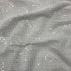 White Viscose Georgette Fabric With Mirror Embroidery (Dyeable)