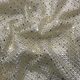 Cream Pure Organza Silk Fabric with Sequins Embroidery