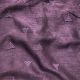 Dusty Mauve Slub Dupion Fabric With Geometric Motifs Thread Embroidery 