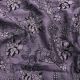 Dusty Mauve Slub Dupion Fabric Floral Thread Embroidery 