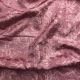 Onion Pink Pure Organza Silk Fabric with Floral Thread Embroidery