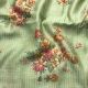 Pastel Green Pure Moonga Silk Fabric With Floral Digital Print Embroidery