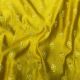 Yellow Pure Chanderi Silk Fabric with Floral Thread Embroidery